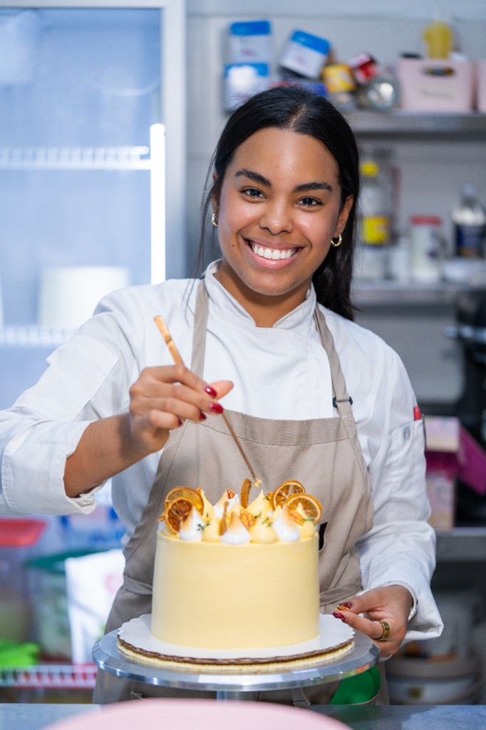 Preparación de pasteles - toques finales
